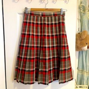 Authentic! Cute, plaid, Japanese schoolgirl uniform skirt